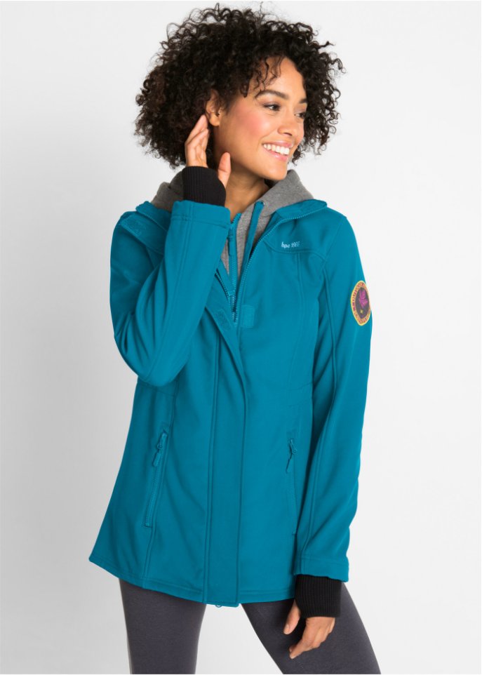 Softshell-Longjacke, 2 in 1-Optik