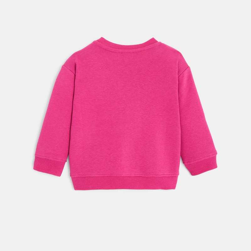 Sweat bébé molleton brodé violet Catimini