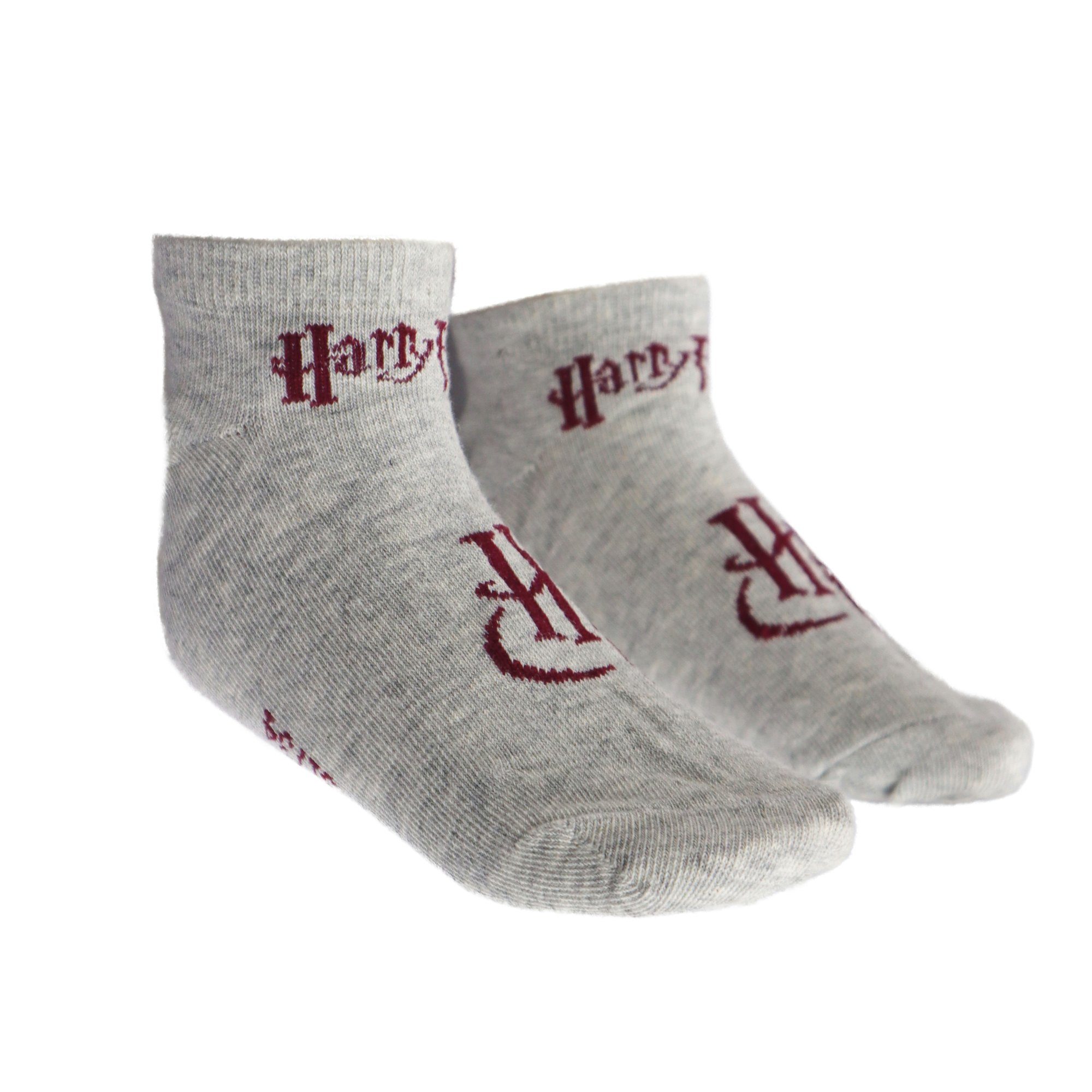 Harry Potter Kurzsocken Harry Potter Hogwarts kurze Sneaker Kinder Socken 2er Pack Gr. 27 bis 38