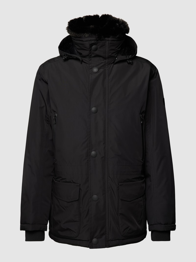 Funktionsjacke mit Reißverschlusstaschen Modell 'HALIFAX' in schwarz