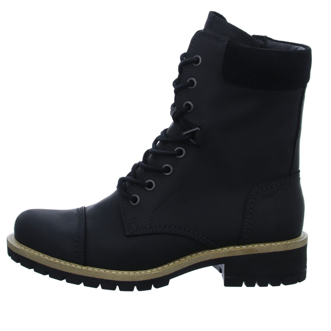 ECCO Schnür-Stiefeletten schwarz