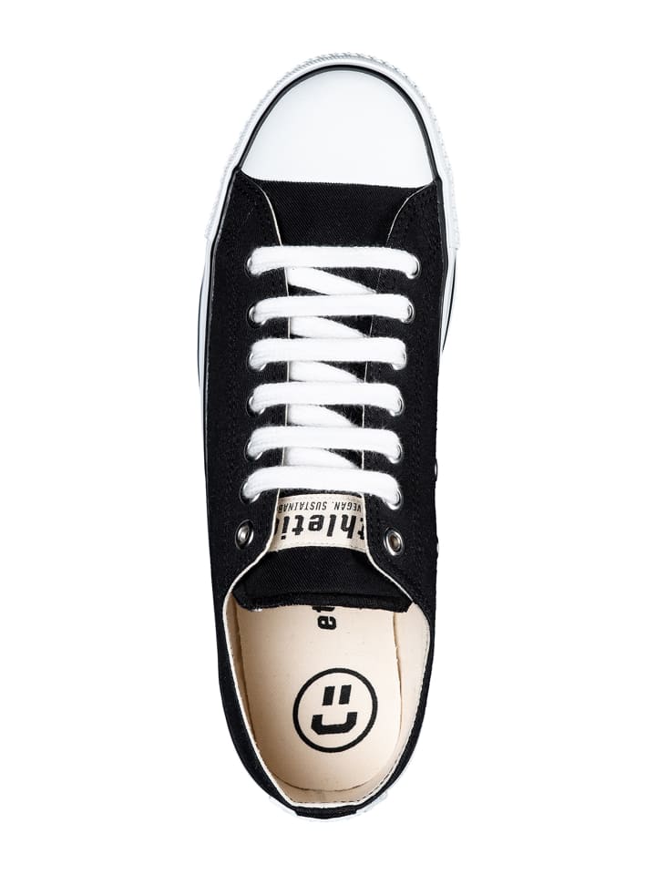 ethletic Sneaker Fair Trainer White Cap Lo Cut in jet black | just white günstig kaufen