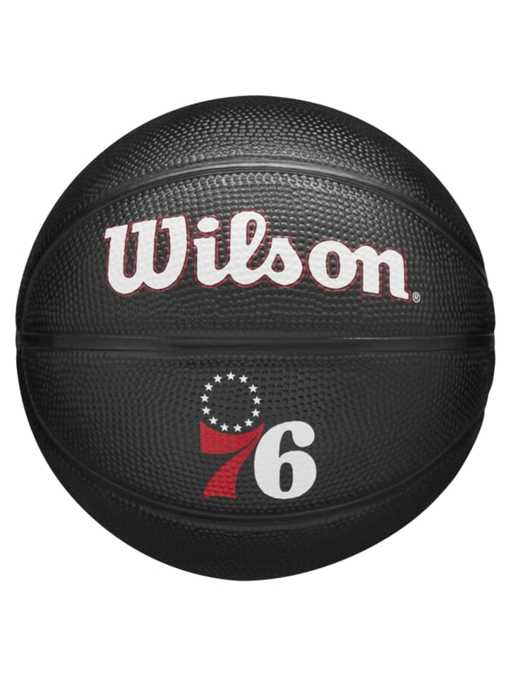 Wilson Wilson Team Tribute Philadelphia 76ers Mini Ball in Schwarz günstig kaufen 3