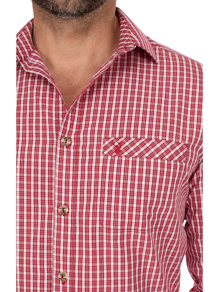 Spieth & Wensky Hemd NEPTUN in rot günstig kaufen