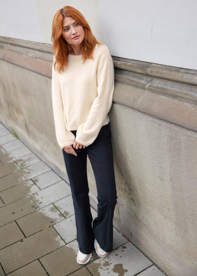 Pullover mit Spitzendetail