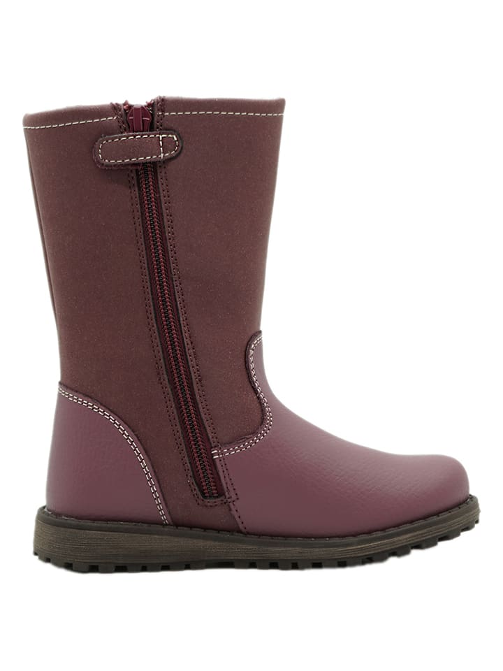 lamino Leder-Boots in Lila günstig kaufen