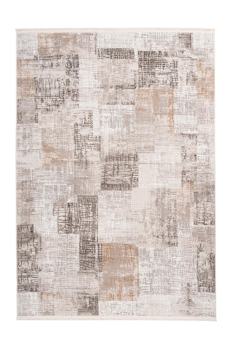 megusta Fransenteppich Grau / Silber 120cm x 180cm