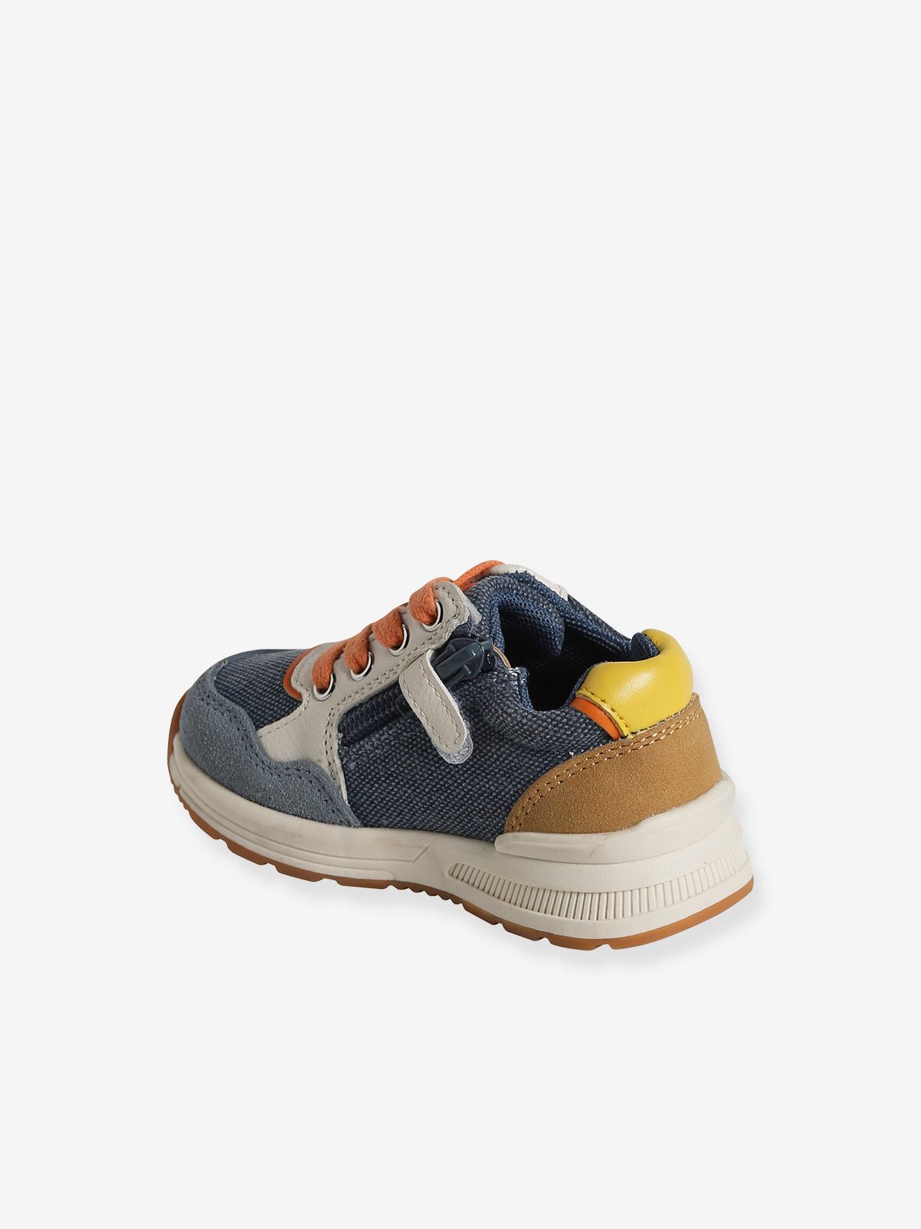 Vertbaudet Baby Sneakers mit Reißverschluss - wollweiß
