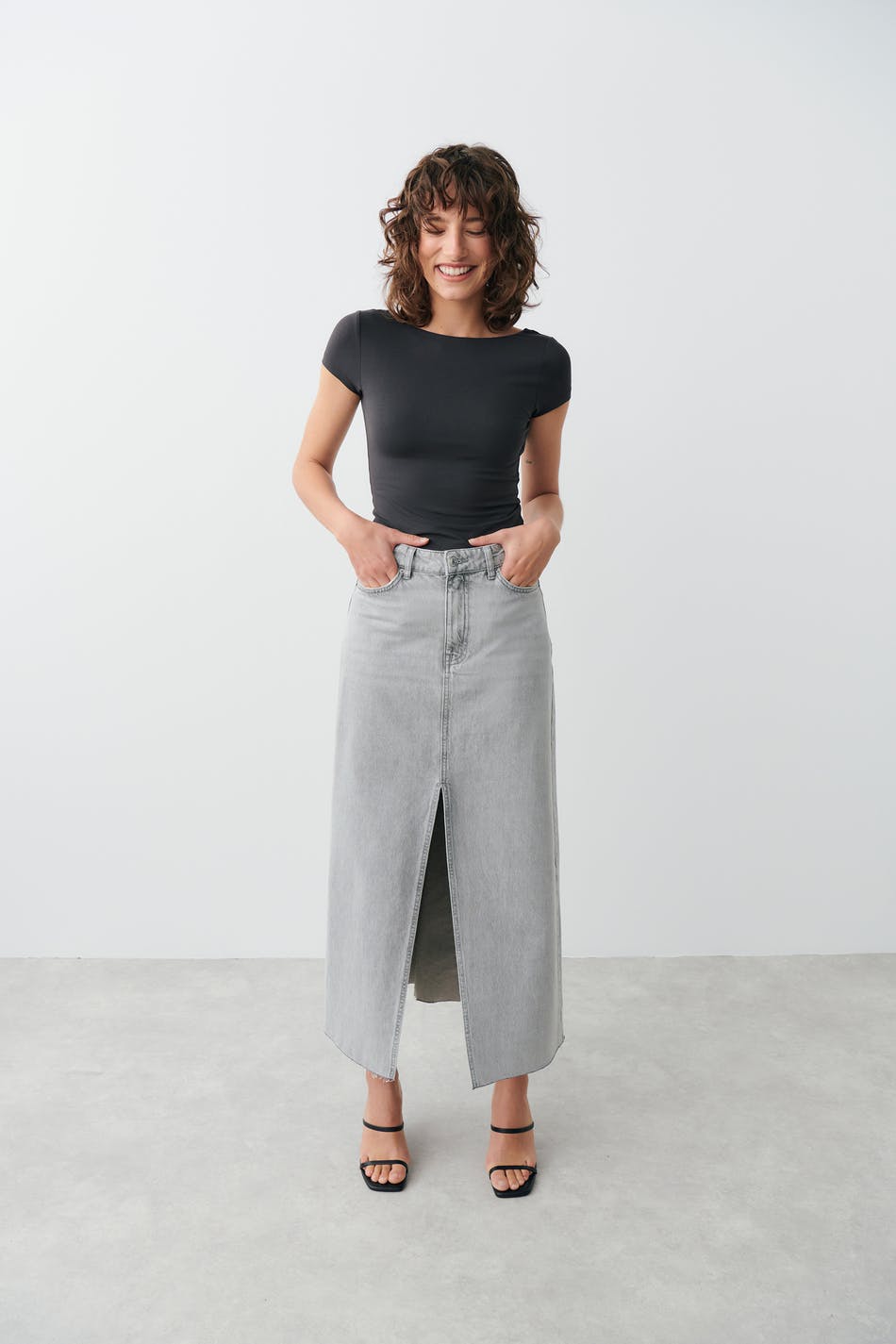 Soft touch low back top
