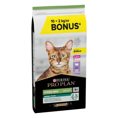 2 kg gratis! 12 kg PURINA PRO PLAN Sterilised