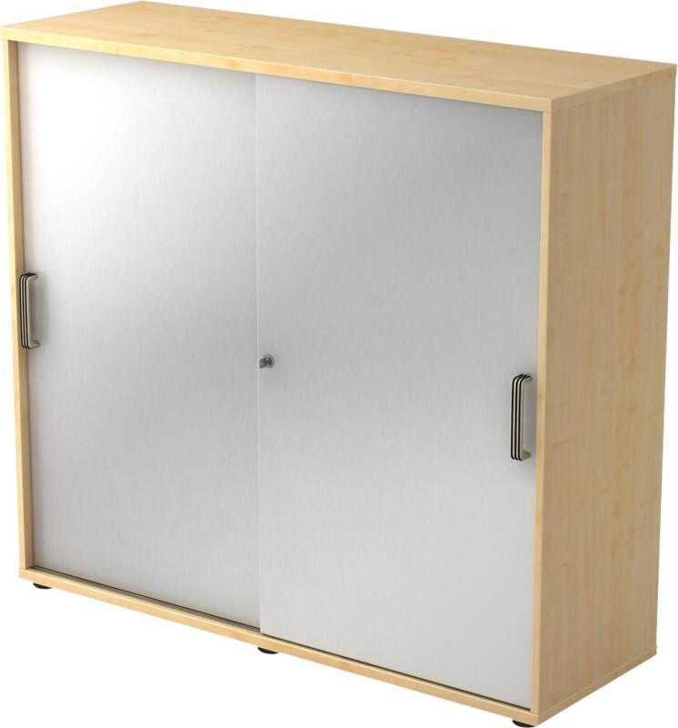 Hammerbacher Schiebetürenschrank 3FH SG Ahorn, Silber 1.200 x 400 x 1.100 mm