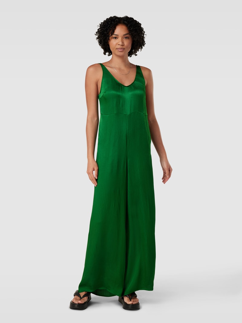 Jumpsuit mit U-Ausschnitt in grün