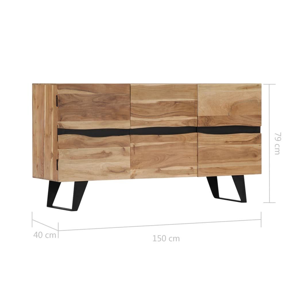 vidaXL Sideboard Sideboard 150 x 40 x 79 cm Akazie Massivholz (1 St)
