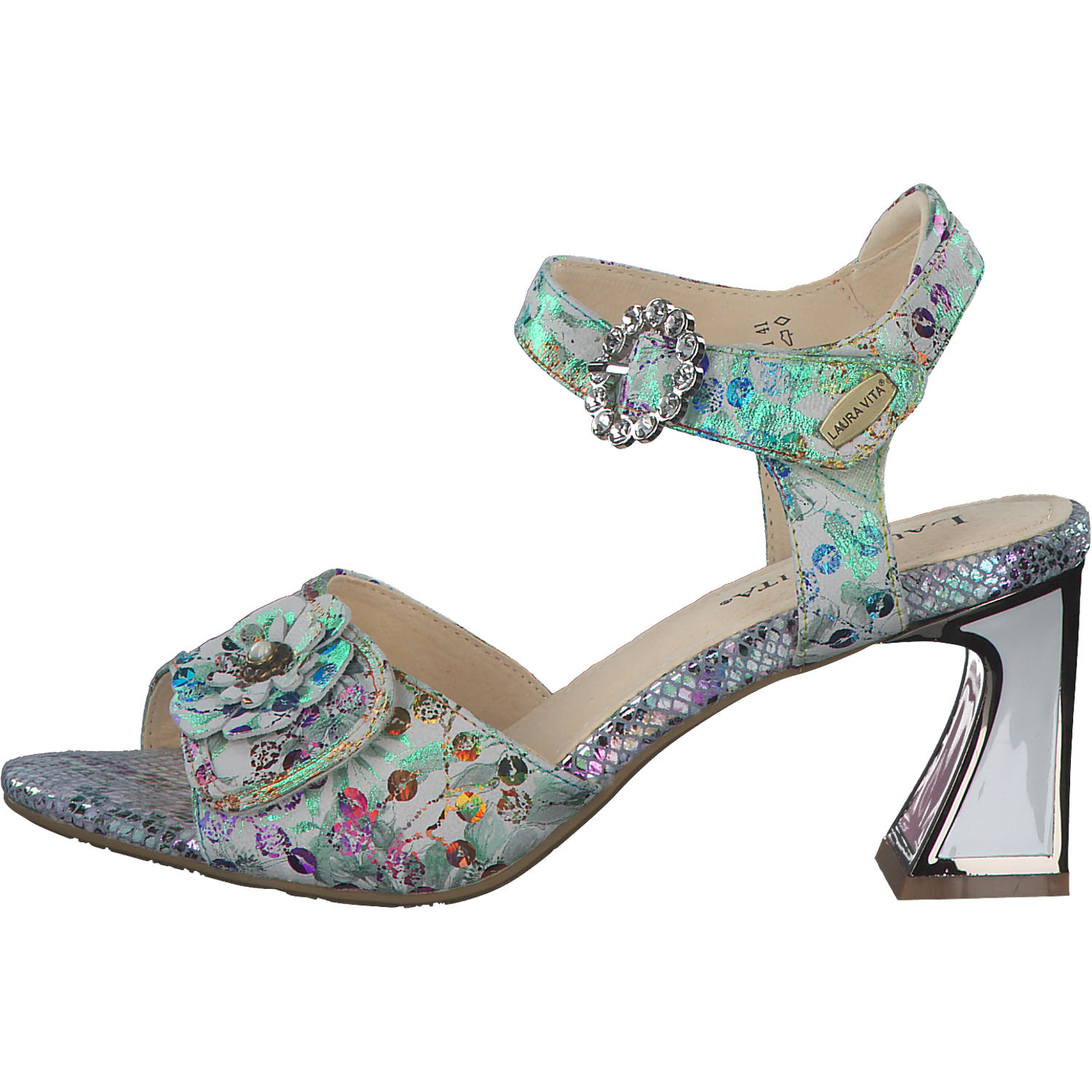 Laura Vita Jacob 11, Plateau-Sandaletten, Damen, blanc
