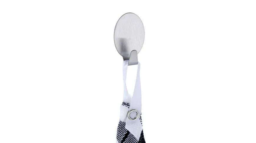 WENKO Maxihaken Edelstahl matt 2er Pack Silber matt