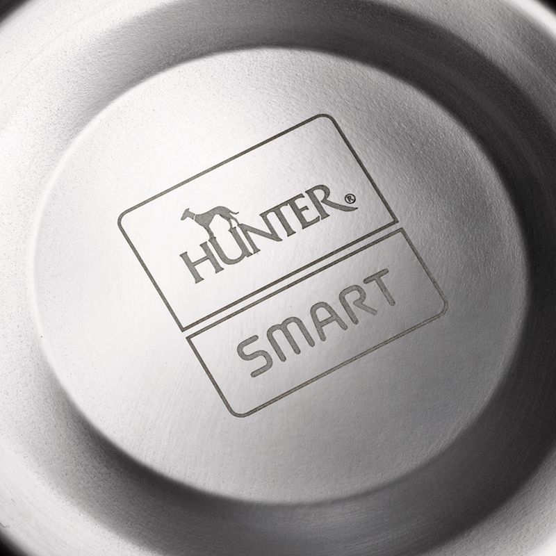 HUNTER Melamin-Napf weiß, mit Edelstahl-Inlet