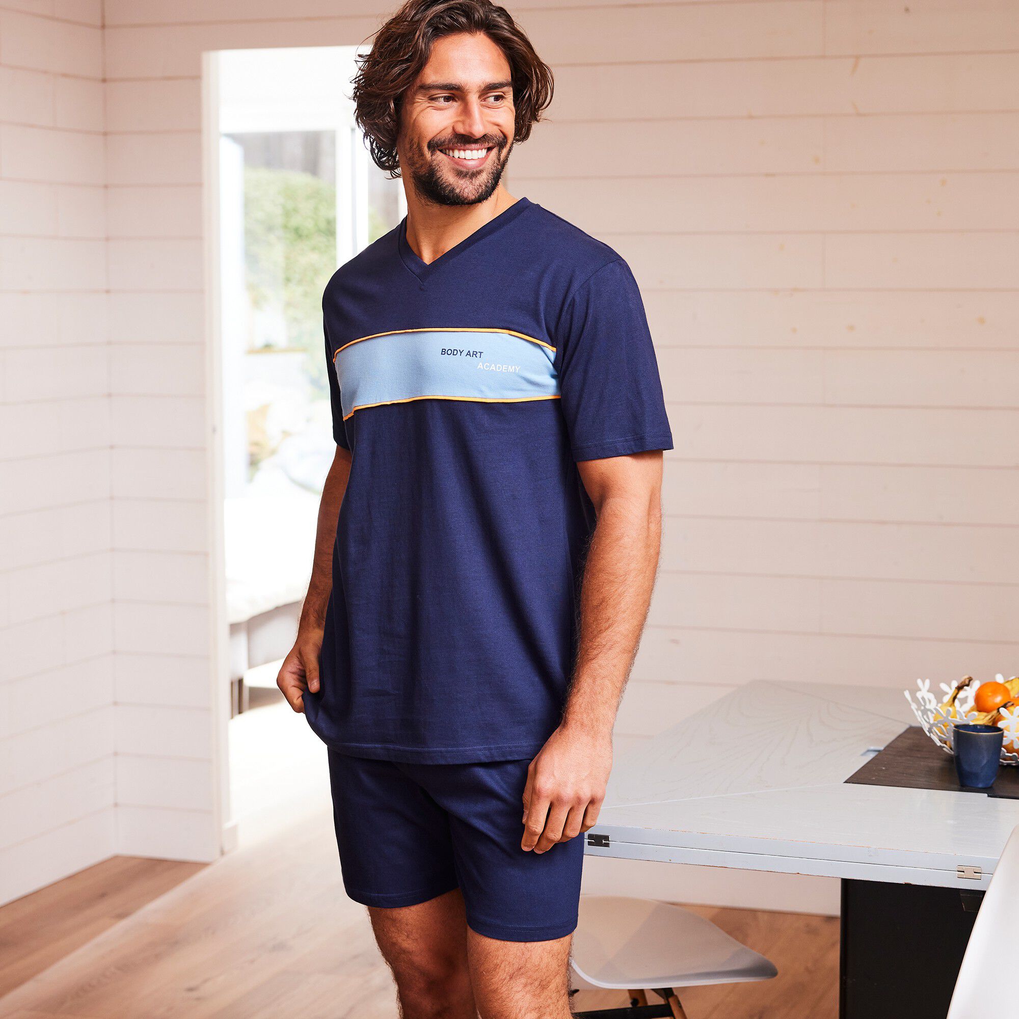 Pyjama short bande poitrine