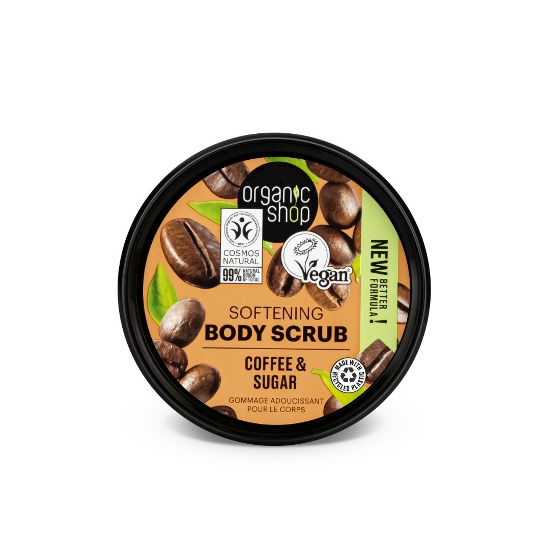 Scrub de corp cu cafea braziliană Organic Shop