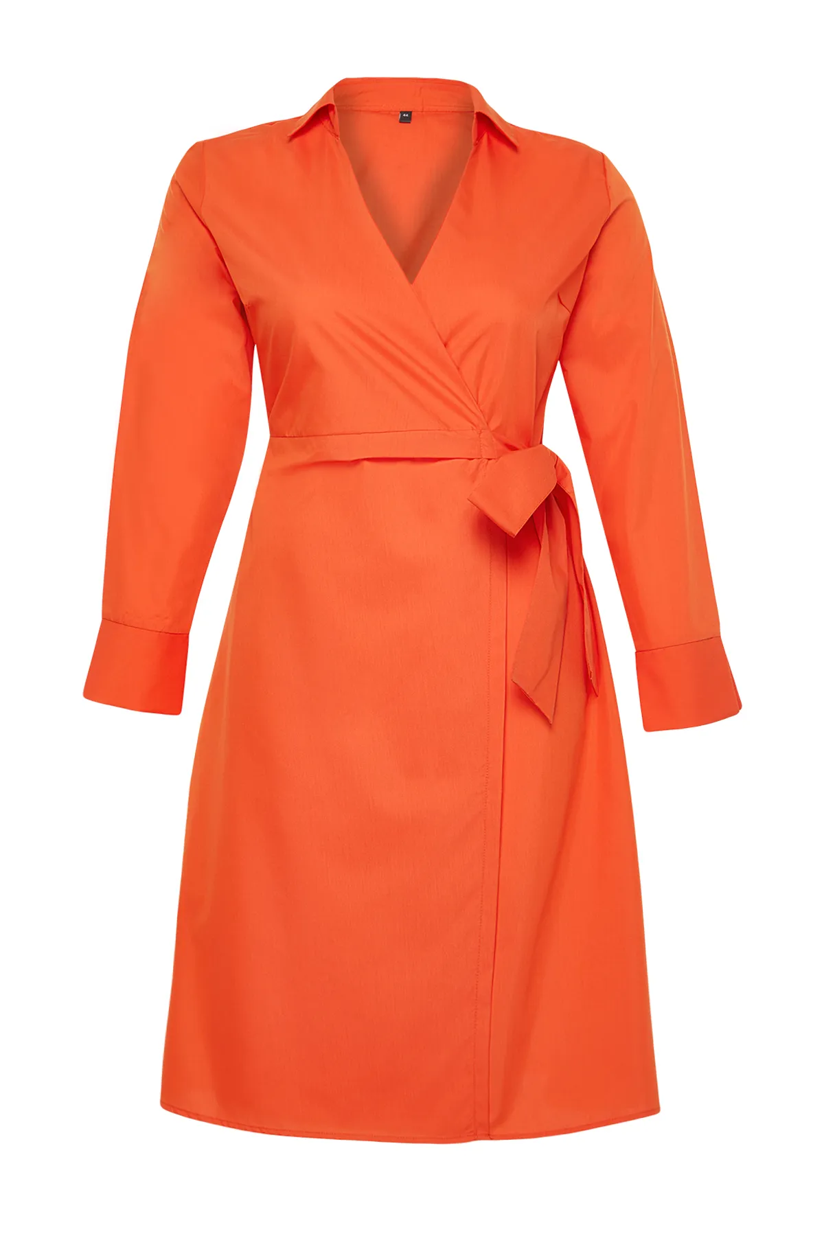 Trendyol Curve  Oranges zweireihiges gewebtes Kleid TBBSS24AH00053