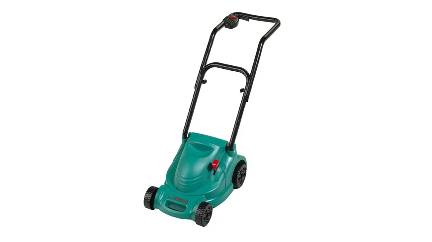 Theo Klein 2702 Bosch Rotak Rasenmäher | Mit Knattergeräusch beim Fahren | Maße: 66 cm x 25 cm x 49 cm | Spielzeug für Kinder ab 18 Monaten