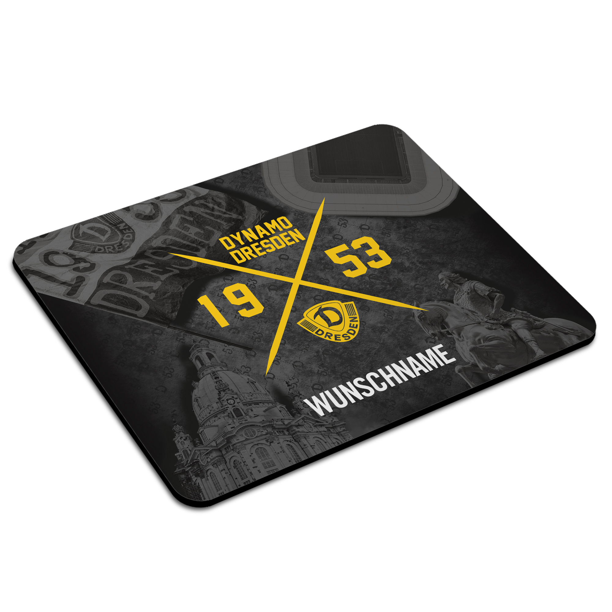 Mousepad in-DY-viduell Kompass