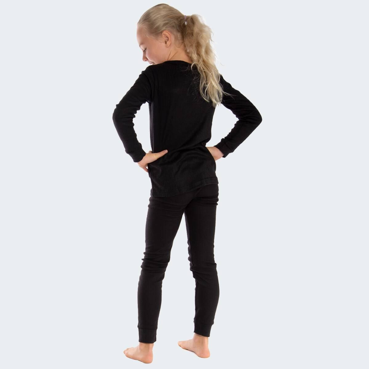 Black Snake Cuddle Black 2-Pack Kinder Thermounterwäsche Set