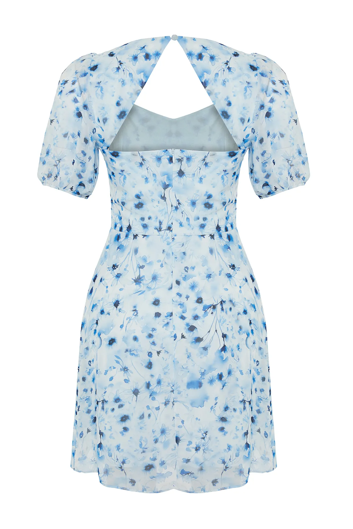 Trendyol Collection  Hellblaues gewebtes Minikleid TWOSS22EL2168