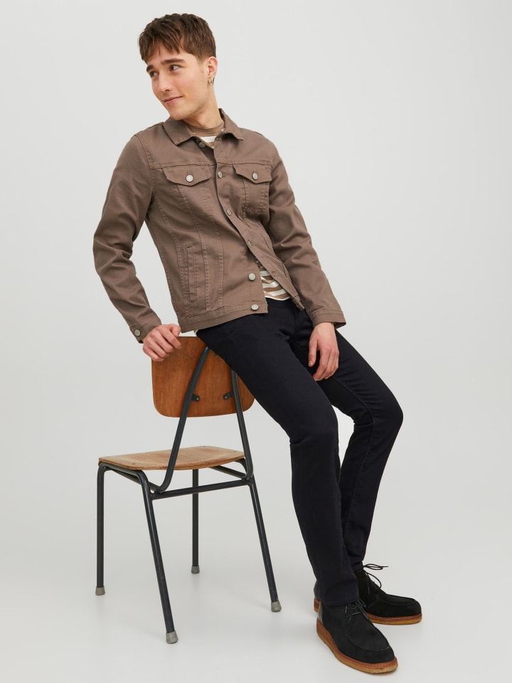 Jack & Jones Slim Fit Skinny Jeans JJIGLENN JJFELIX in Schwarz günstig kaufen