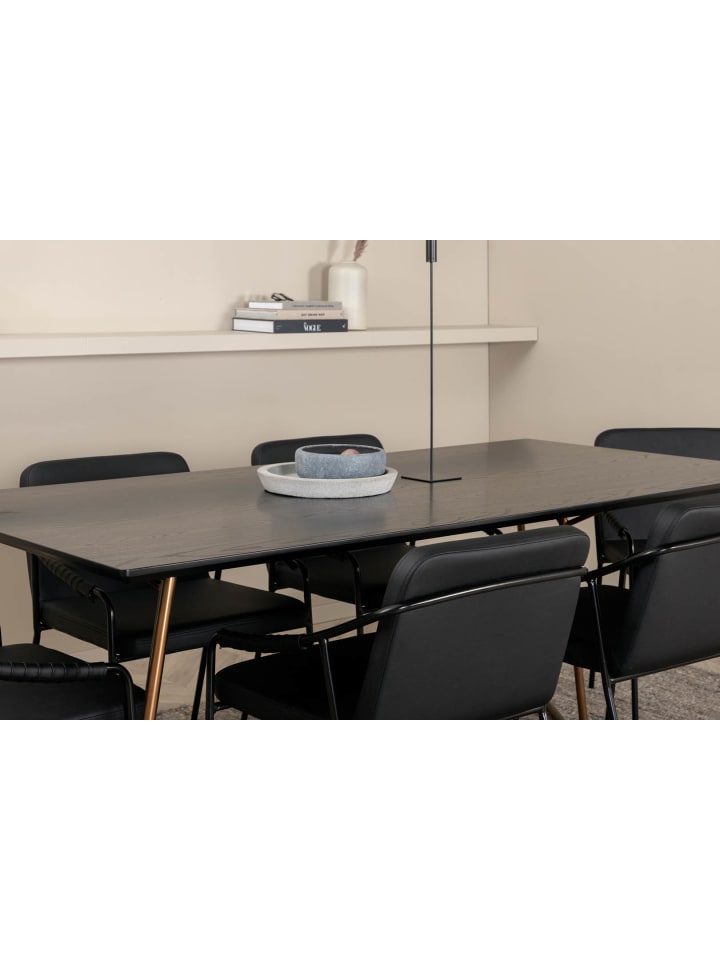 ebuy24 Essgruppe Pippi 13 (7-teilig) Schwarz 90 x 190 cm günstig kaufen onesize