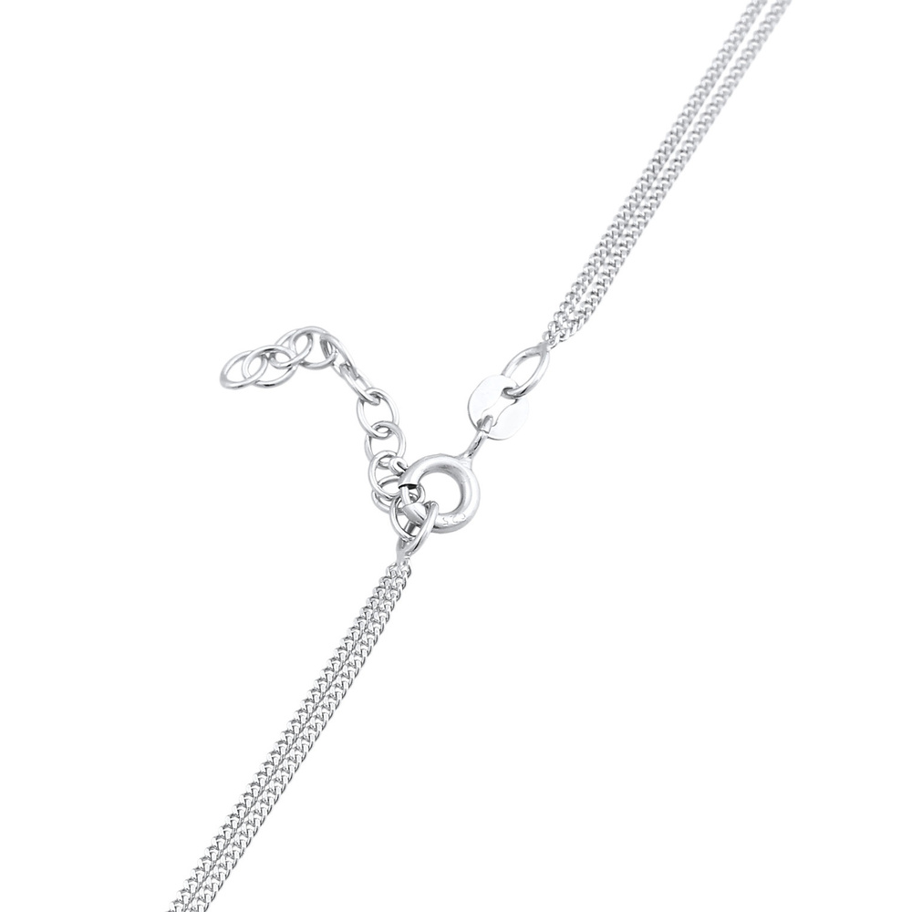 Elli Elli Collier Enfants couches étoile demi-lune pendentif avec cristal en argent st collier