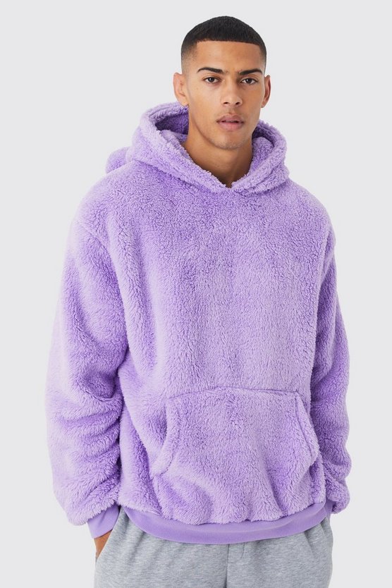 Oversize Borg-Hoodie