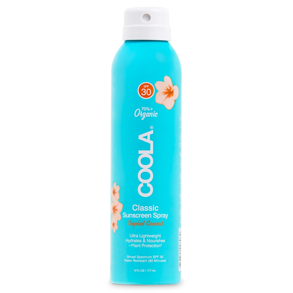 Coola Spray Solaire Corps SPF 30 Tropical Coconut Riche en ingrédients naturels hydratants