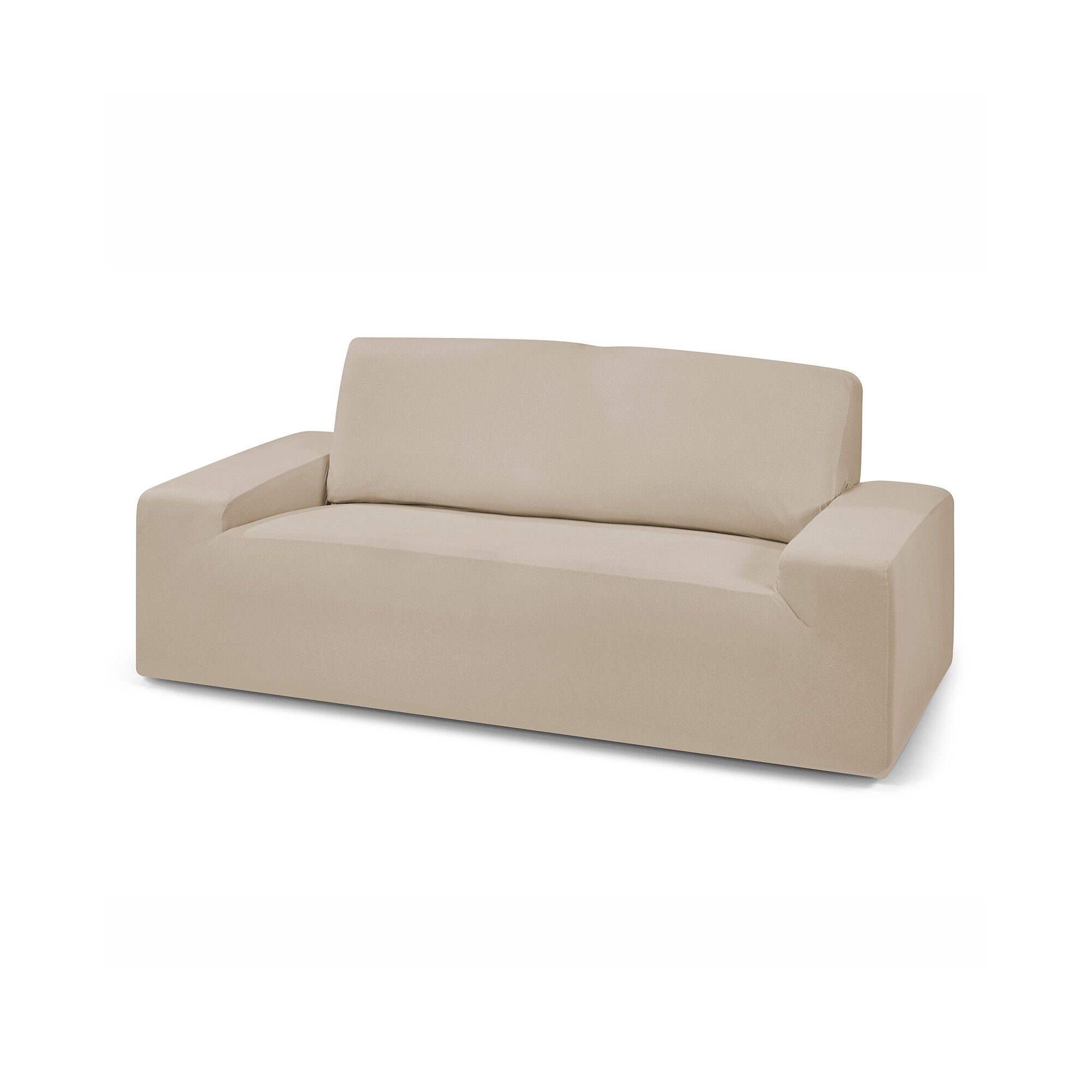 Housse fauteuil et canapé unie bi-extensible