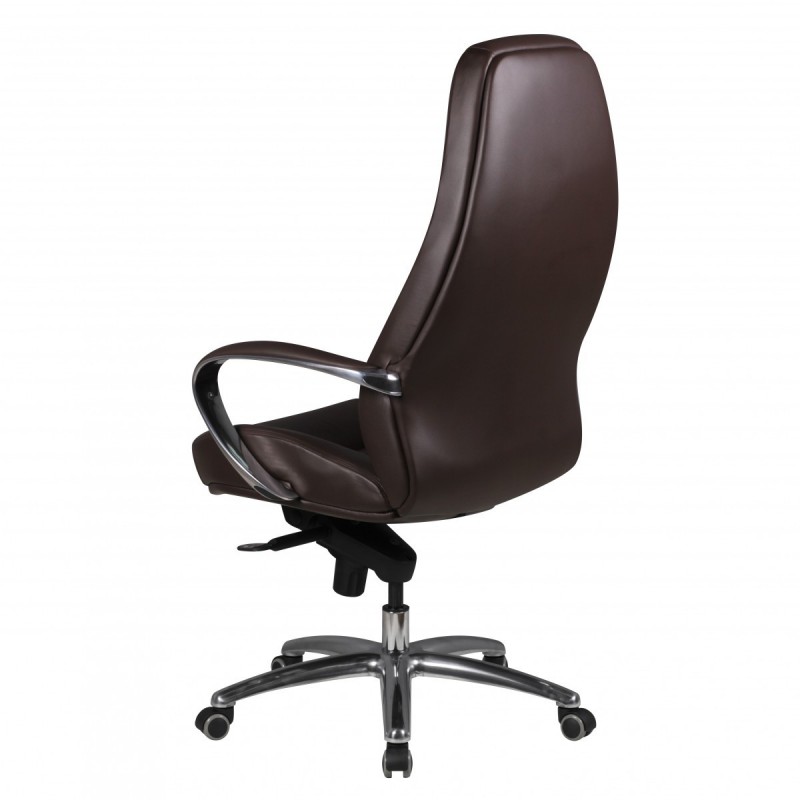 Amstyle Bürostuhl Austin Echtleder Braun Schreibtischstuhl Chefsessel Drehstuhl mit Synchronmechanik