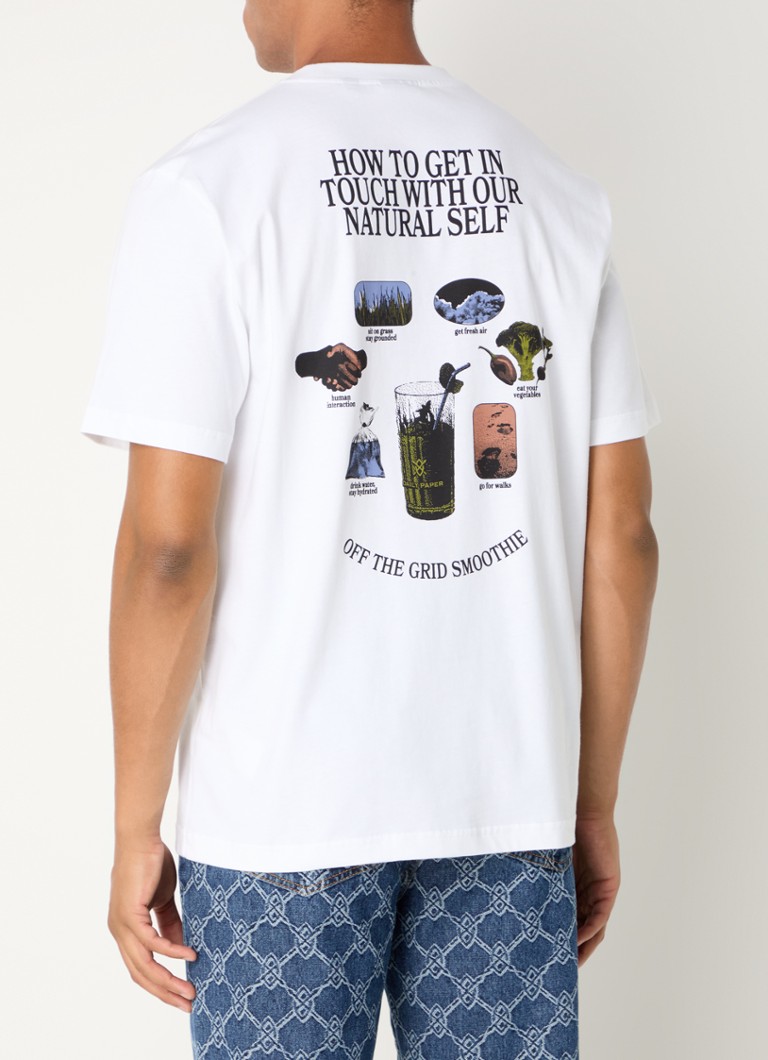 Tricou Daily Paper Smoothie cu logo și imprimeu pe spate