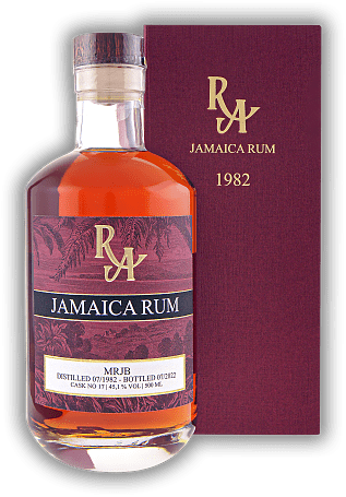 Rum Artesanal Single Cask Jamaica Rum 40 Jahre 1982/2022 MRJB Cask No. 17 45,1% Rum Artesanal Single Cask Jamaica Rum 40 Jahre 1982/2022 MRJB Cask No. 17 45,1% Eine Rarität aus dem Jahr 1982. Derart alte Rums werden wohl nicht mehr oft in unseren Glä