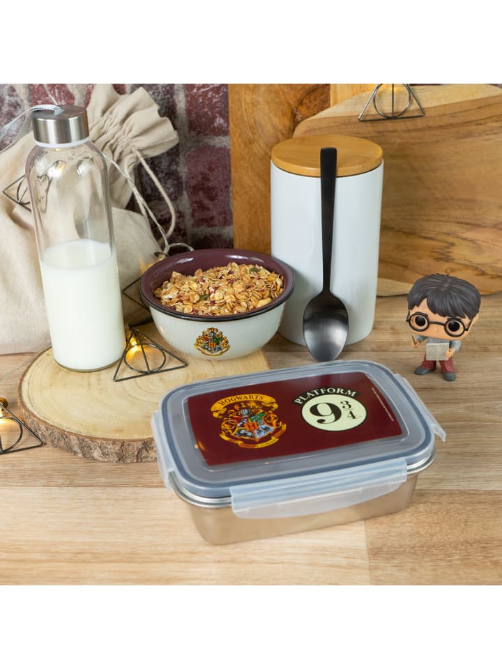 Geda Labels Brotdose Harry Potter 9 3/4 und Wappen in Bordeaux - 850 ml günstig kaufen onesize