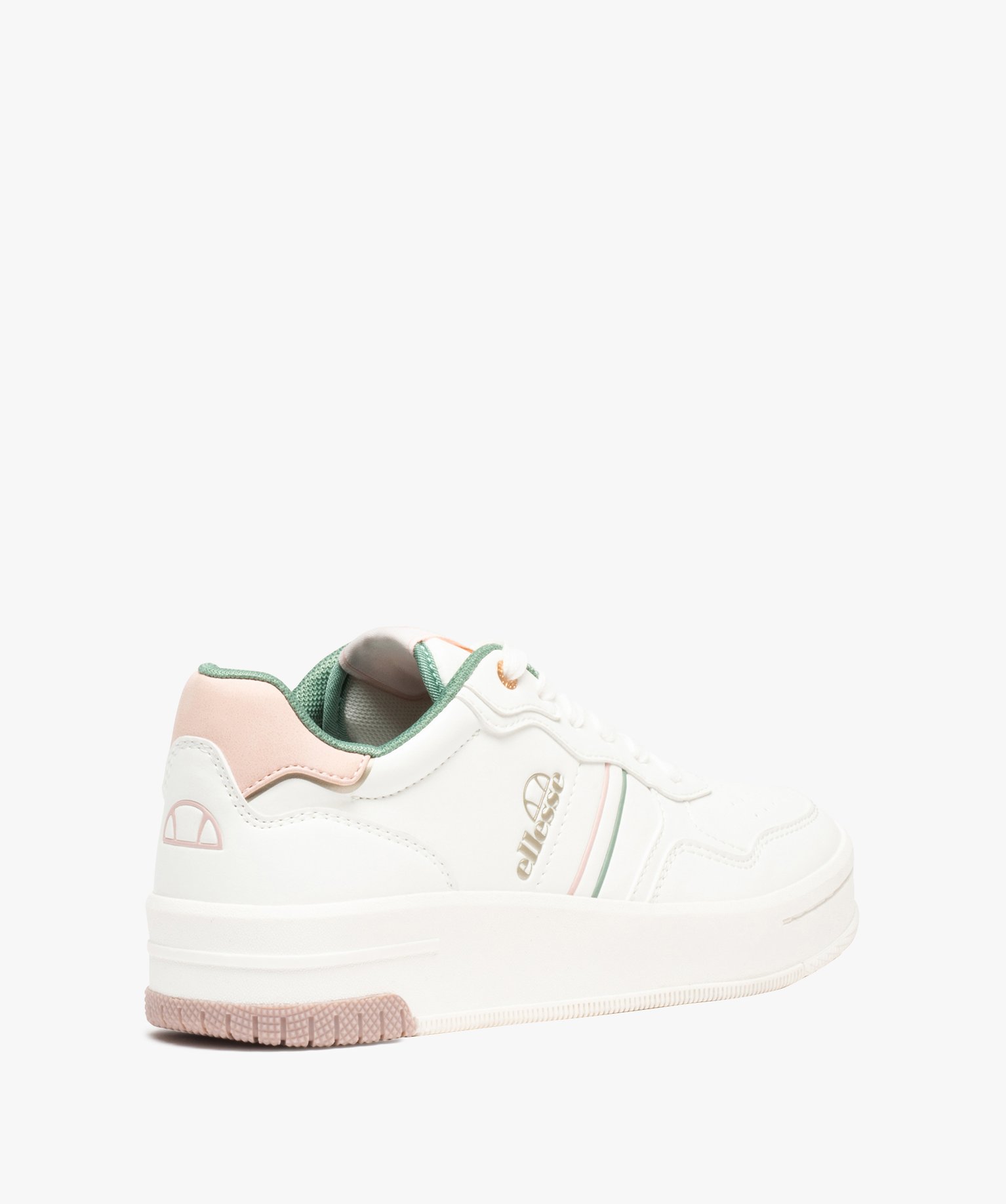 Baskets femme style rétro à bandes colorées - Ellesse blanc | GEMO