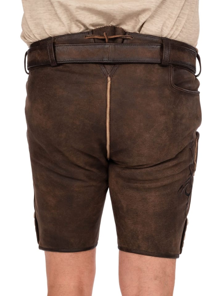 Spieth & Wensky Lederhose DEMOS in braun günstig kaufen 52