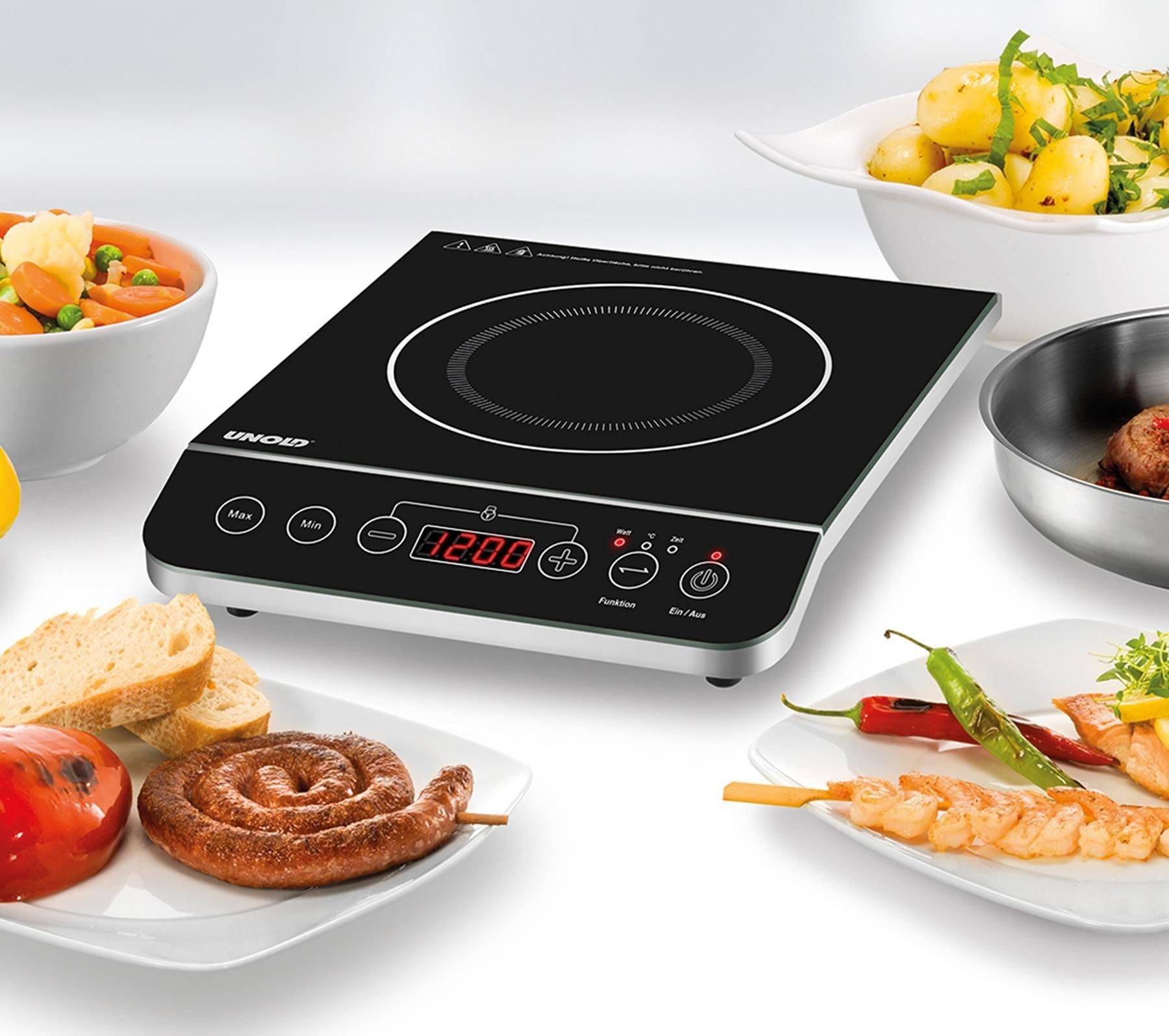 Unold Einzel-Induktionskochplatte 58105 Elegance, bis 2.000 Watt