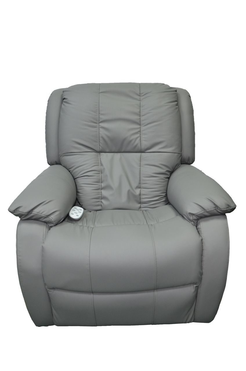 Happy Home Elektrischer Massagesessel mit autom. Rücken- und Beinanhebung & 3D-Mechanismus HWP73-GRA grau