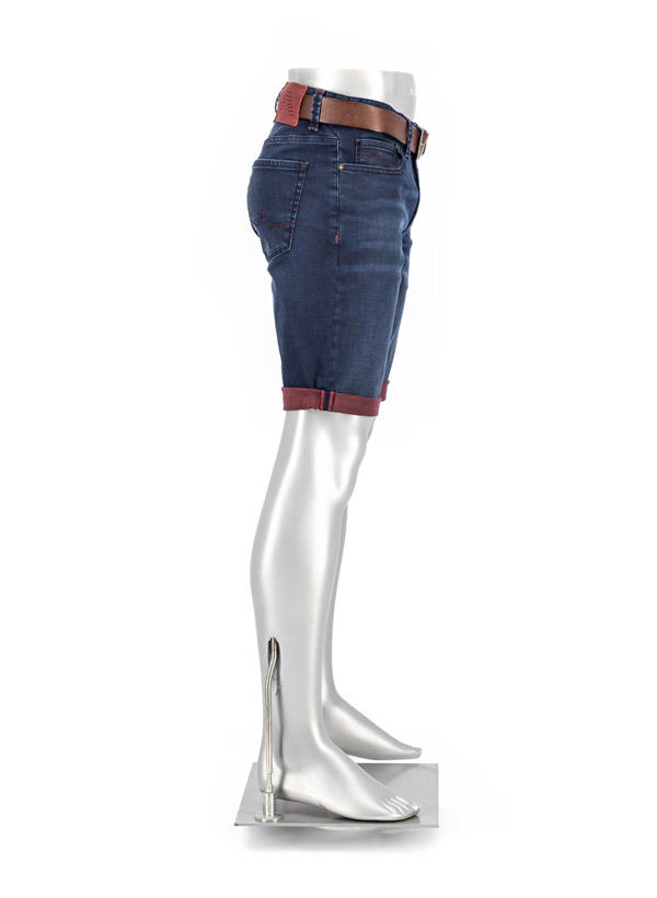 Alberto, Jeansshorts Pipe-K, Regular Fit, Baumwoll-Stretch, blau