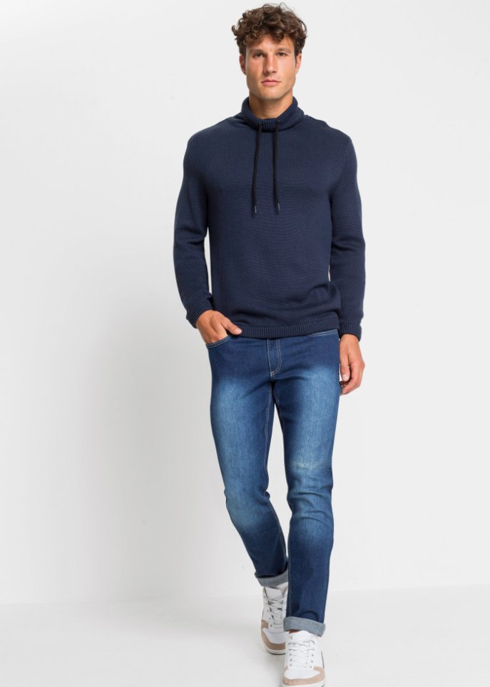 Pullover mit Schalkragen