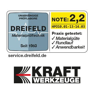 Kraft Werkzeuge Universal 3-Zahn-Freischneidmesser 2er Set