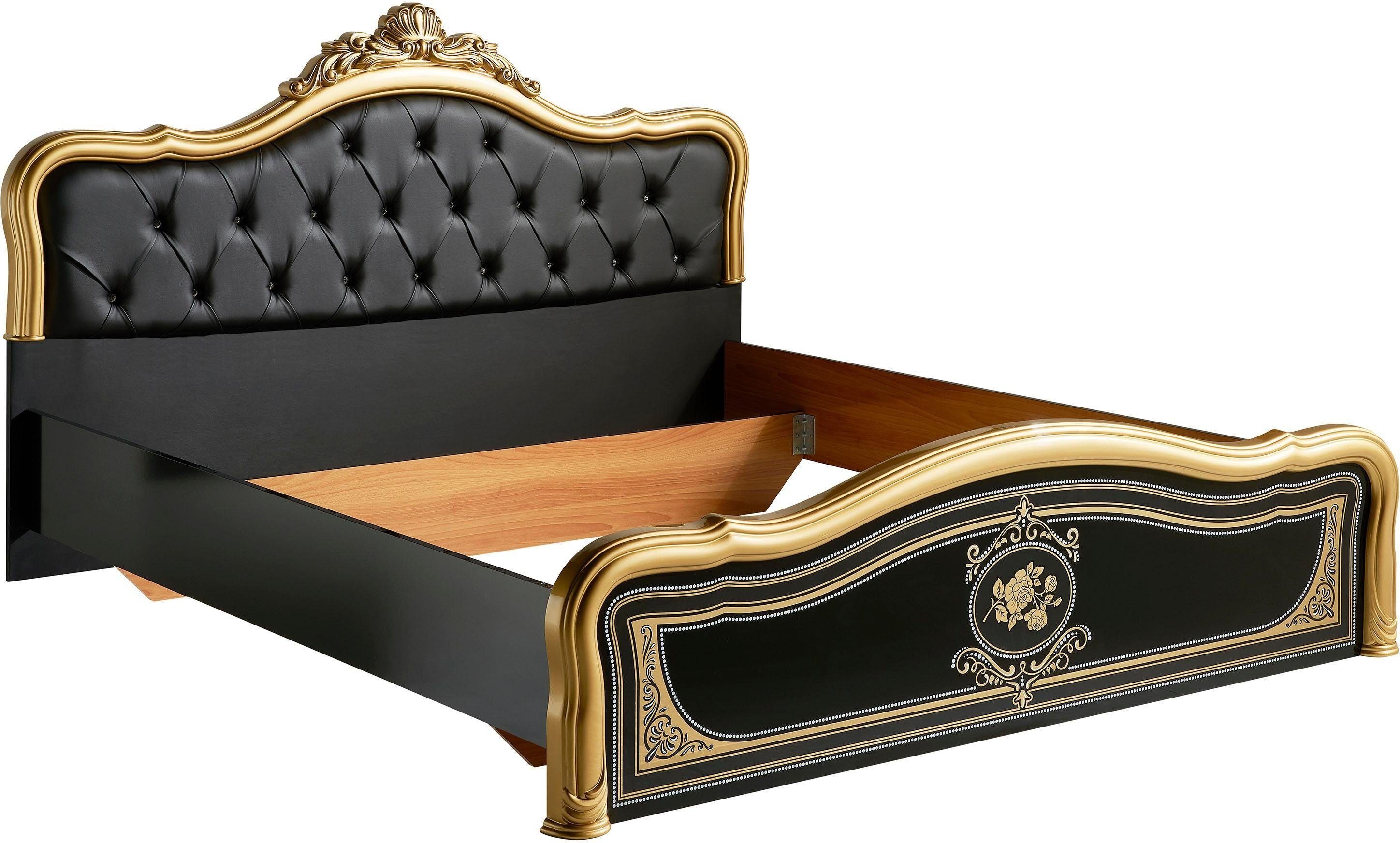INOSIGN Schlafzimmer-Set ALICE, (4-St), mit gepolstertem Kopfteil