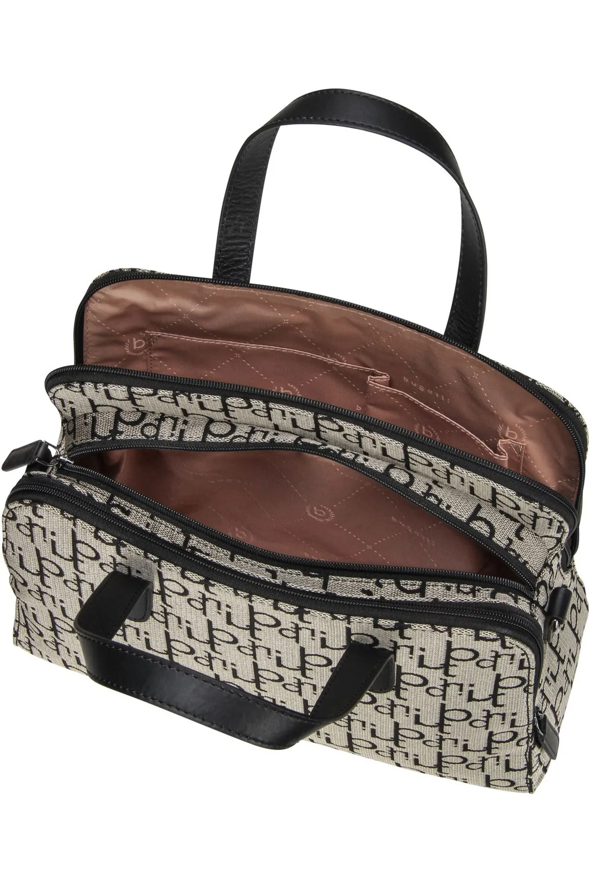 BUGATTI  Handtasche - Schwarz - Unifarben