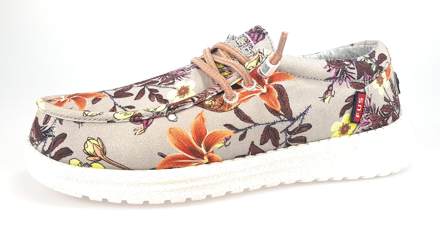 Fusion 2-2-2-0102-9923 Grau Flowers Grey Orange