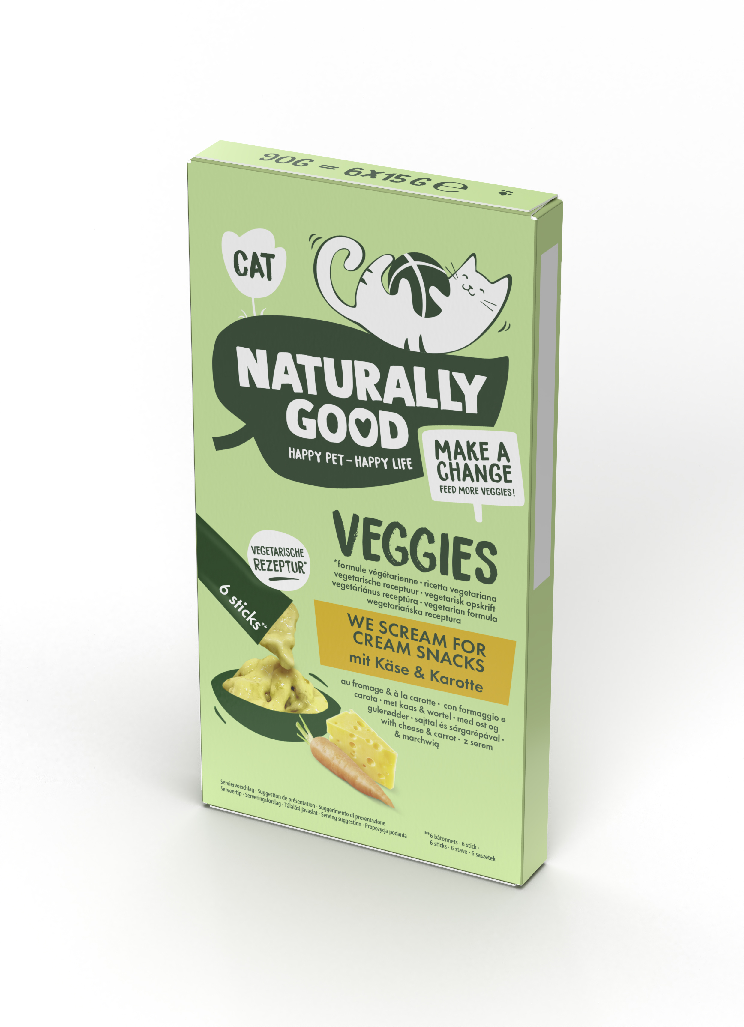 Naturally Good Snacks Naturally Good Veggies Snack Cream Käse und Karotte 66x15 g