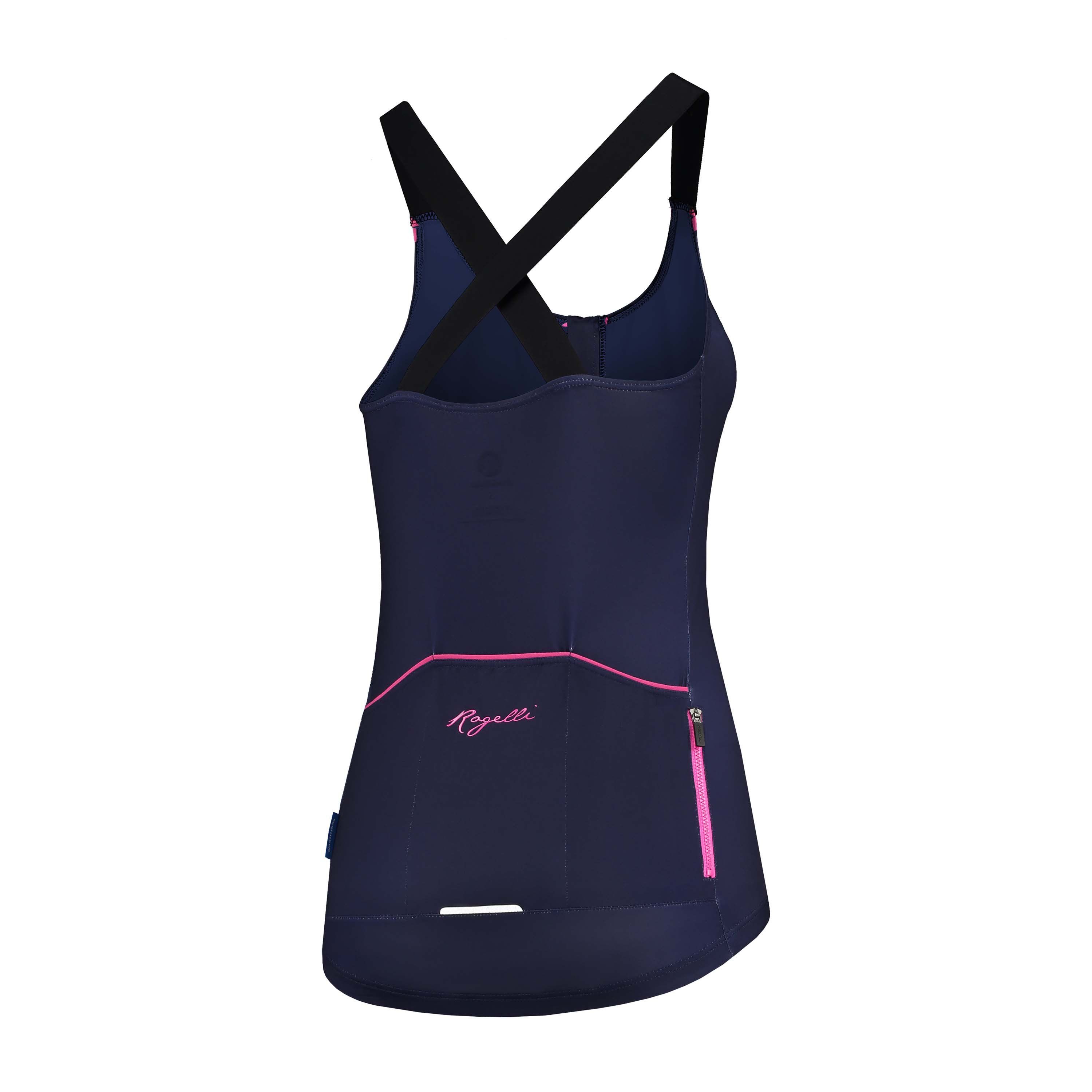 Rogelli Twist Blau/Rosa Damen Radtrikot Ärmellos