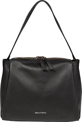 Marc O'Polo Crossbody Bag medium aus fein genarbtem Rindleder